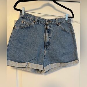 Vintage Orange Tab 945 Levi Jean Shorts